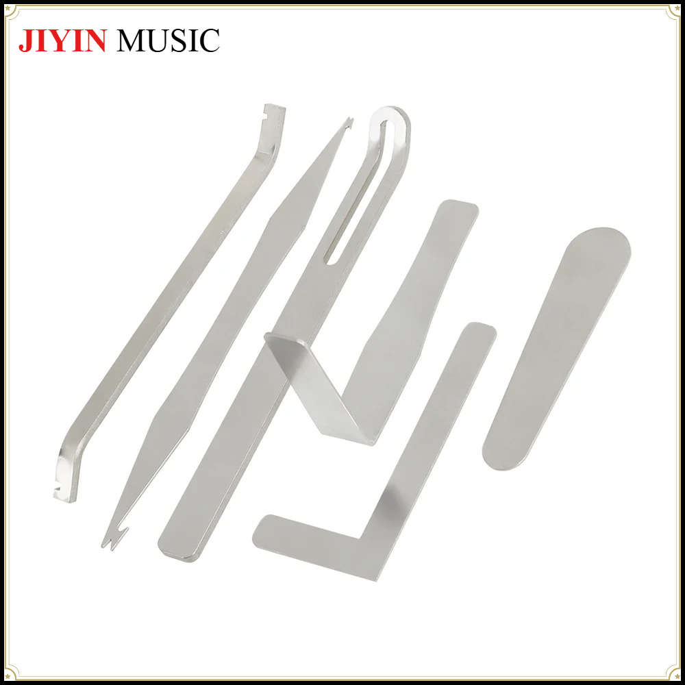 Musical Instrument Piccolo - 6 adet saksafon tamir araçları gümüş