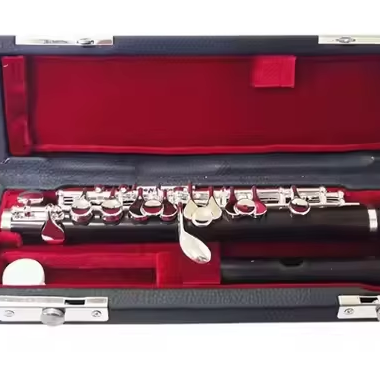 Musical Instrument Piccolo - Gümüş Kaplama Müzik Aleti ile Süslenmiş
