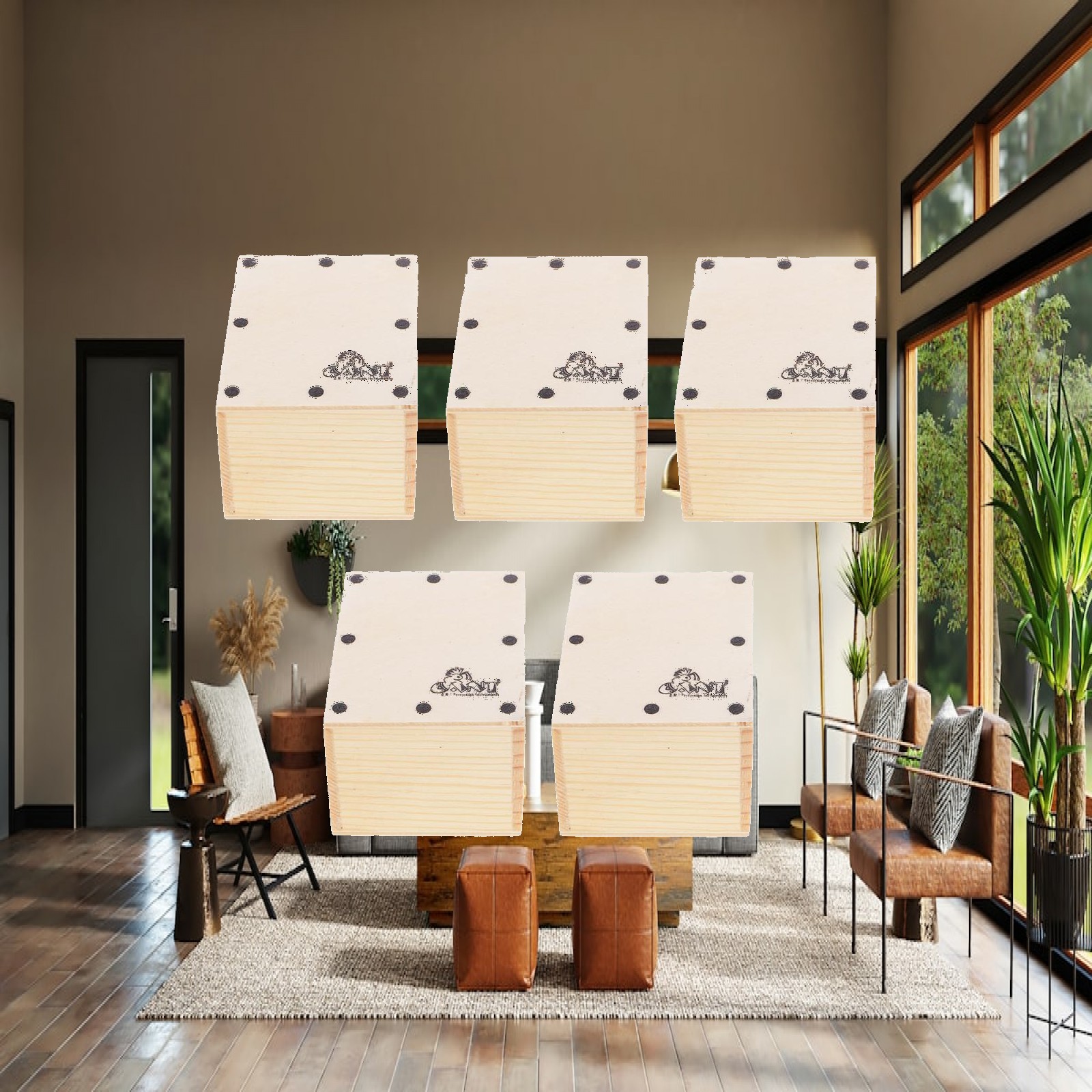 Cajon Musical Instrument - Mini Kum Cajon Shaker Seti Ahşap