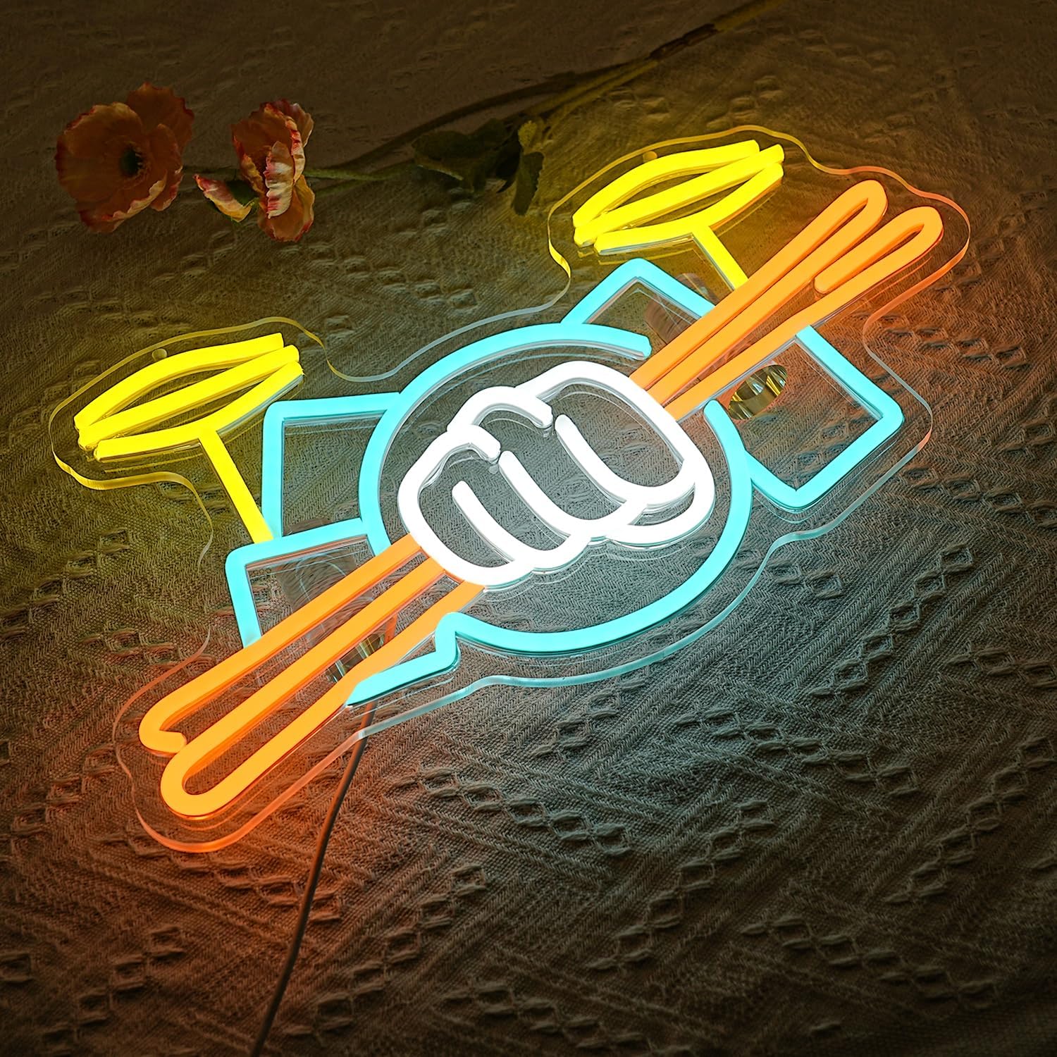 Davul Seti Neon Tabela USB Güç - Musical Instrument ____ incelemesi ve fiyatı