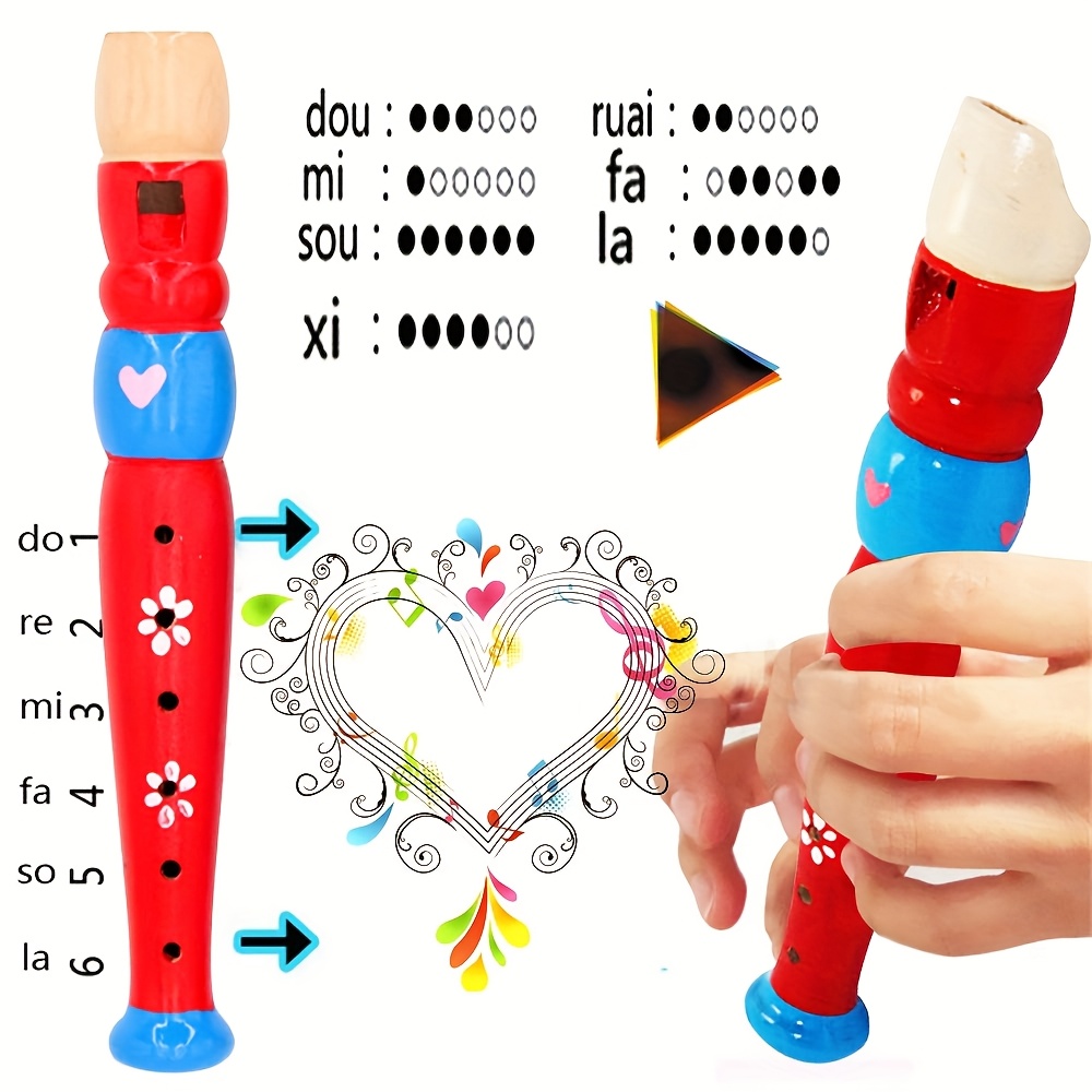1 adet Ahşap Flüt 6 Delikli Re - Musical Instrument Piccolo incelemesi ve fiyatı
