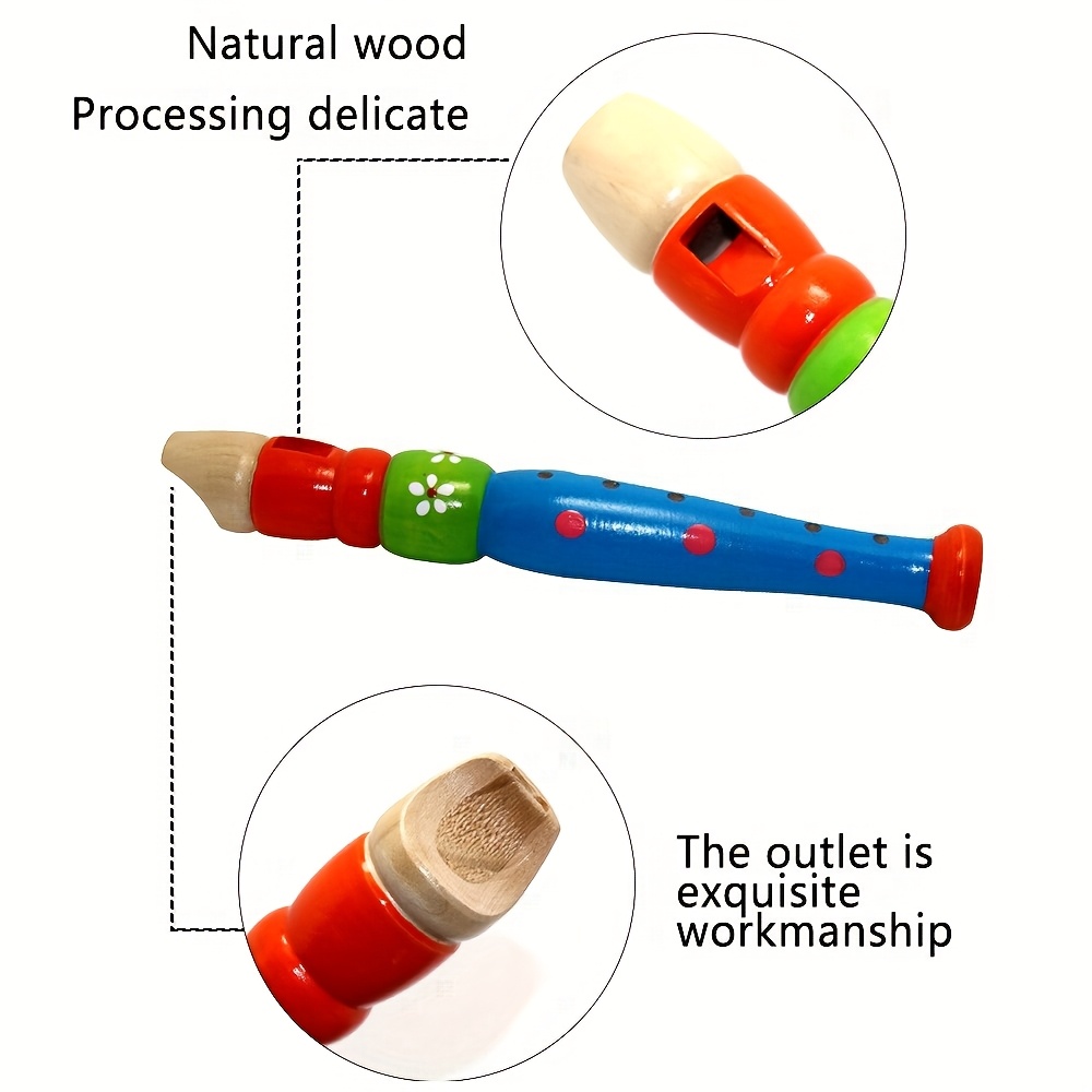 1 adet Ahşap Flüt 6 Delikli Re - Musical Instrument Piccolo incelemesi ve fiyatı