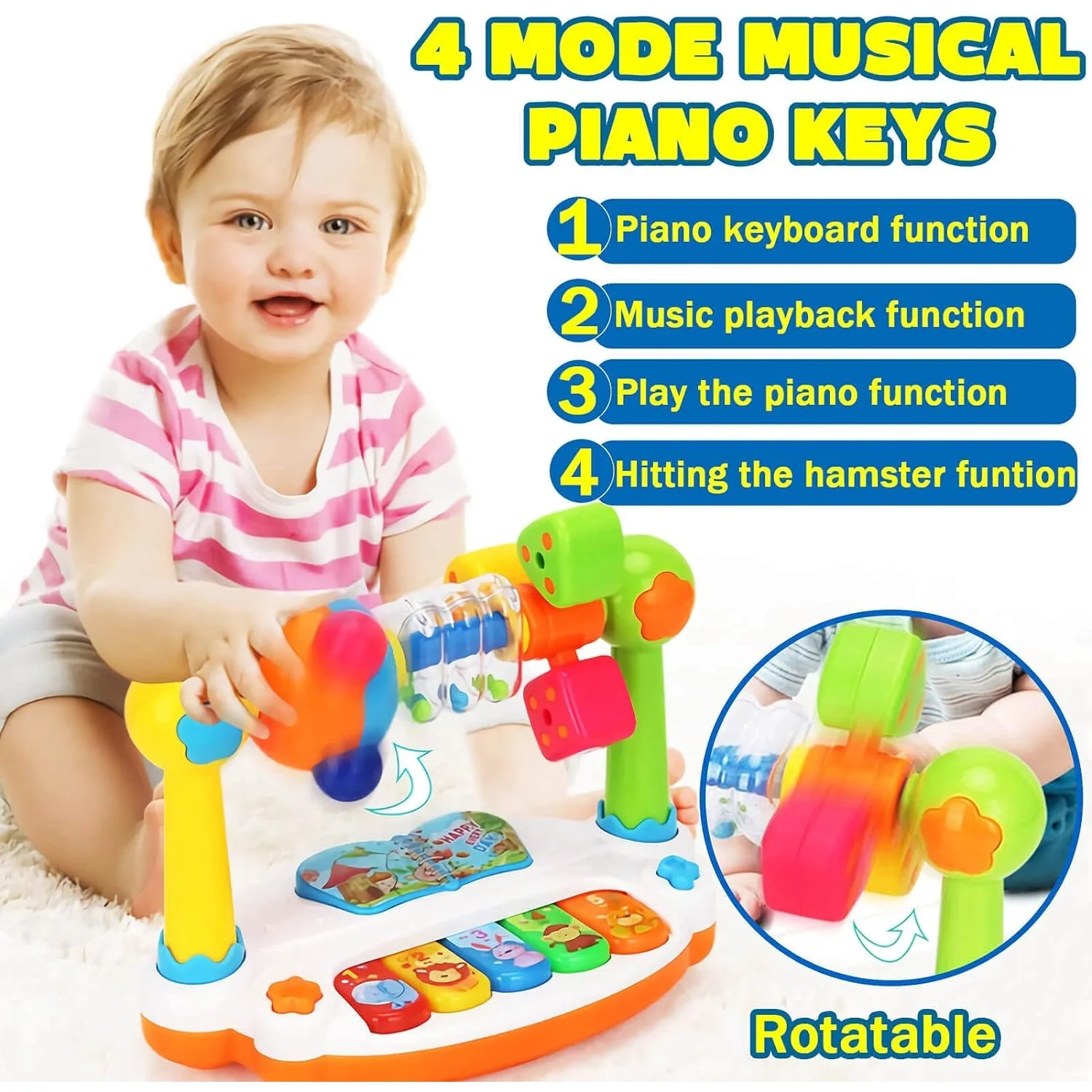 Bebek Oyuncakları Davul Piyano - Musical Instrument Game incelemesi ve fiyatı