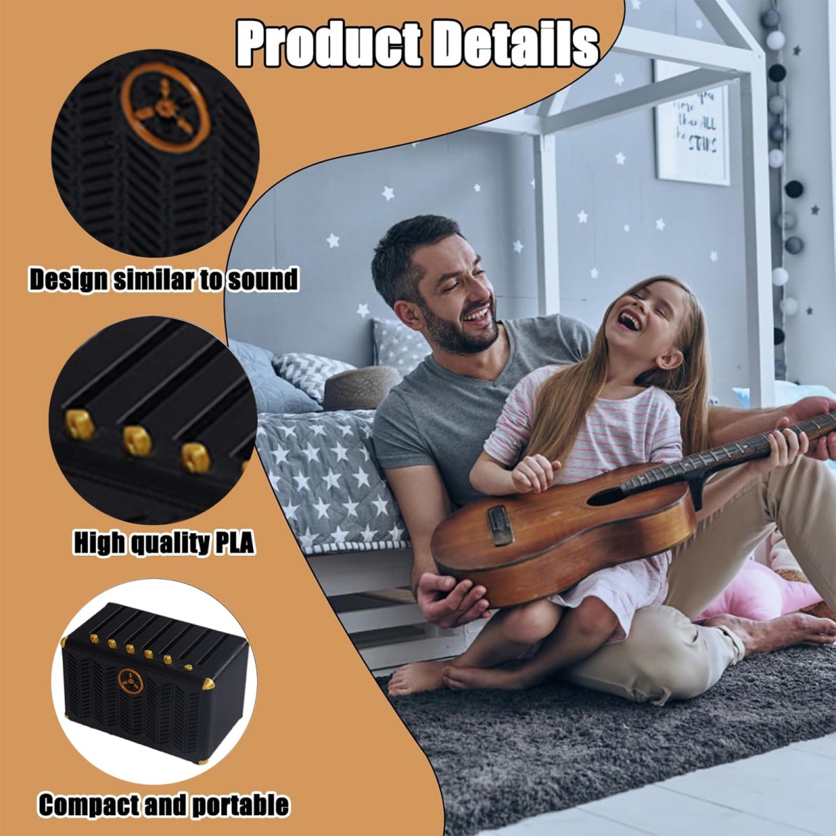 Gitar Seçim Tutucu, 3D Baskılı - Cajon Musical Instrument incelemesi ve fiyatı